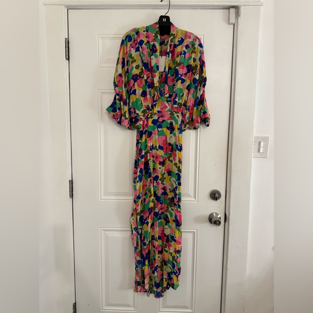 SWF blooming Floral plunge Dress